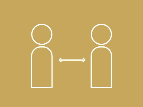 三密を避け、大声での会話の禁止